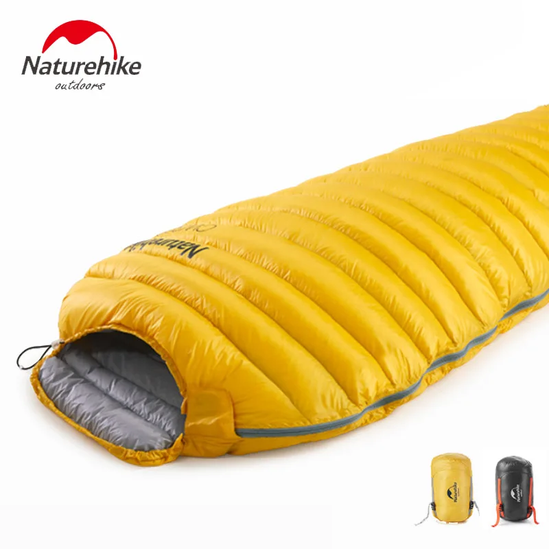 Зимний спальный мешок Naturehike 0/6 Сверхлегкий утолщенный с гусиным пухом для