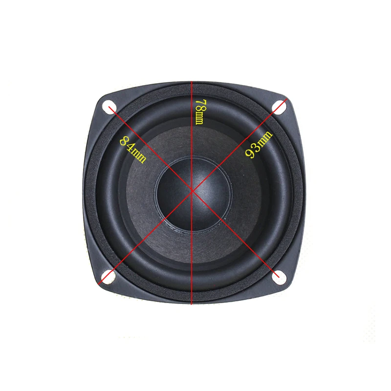 3 inch Full Range Speaker Full frequency speaker paper cone Aluminum bullet Casting Aluminum Basket 4ohm 8ohm 20W