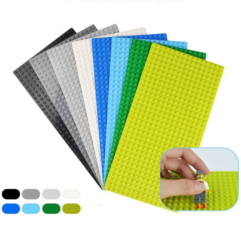 

16*32 Dots Base Plate for Small Bricks 11 Colors Baseplate Board DIY Building Blocks Toy For Children Compatible with legoing 28