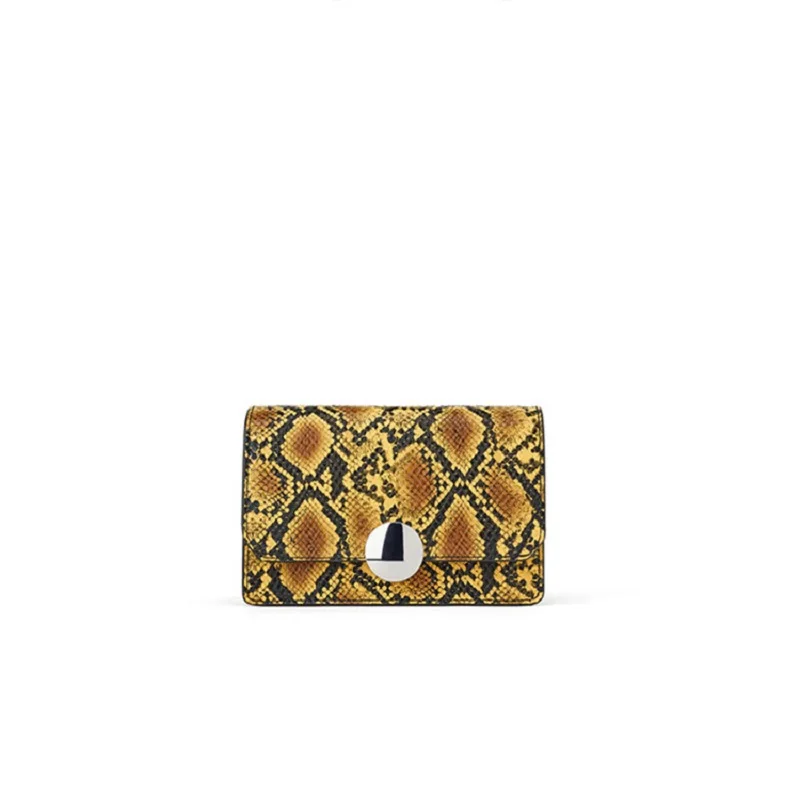 2019 New Designer Shoulder Bag for Women Fashion Animal Print Crossbody Bag Simple Small Handbags with Chain Messenger Bags