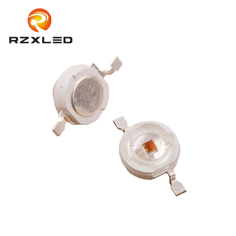

100Pcs/Lot 1W 3W High Power Amber 590nm LED diode Lamps Yellow 595nm Light Source 1.8-2.4Volt 40LM 300MA