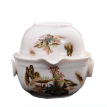 Высококачественный дорожный чайный набор включает 1 кастрюлю 1 чашку, китайский хороший продукт, чайный набор кунг-фу, высококачественный элегантный чайник gaiwan easy