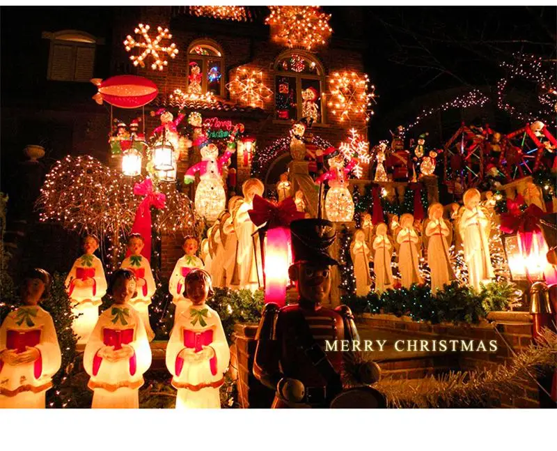10 м RGB светодиодный светильник-гирлянда, Рождественский светильник s, украшение для рождественской елки, 100 светодиодный s водонепроницаемый праздничный гирлянда, сказочный светильник s