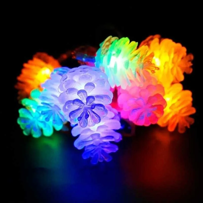 

Binval 20/30/50LED Solar Pinecone String Light Waterproof Fairy Lights for Parties Thanksgiving Decorative Christmas Tree Lights