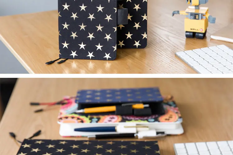 JUGAL-New-Printed-Diary-Agenda-Daily-Plan-Cloth-Book-Cover-Travel-Notebook-Journal-DIY-Diary-HOBO-Dokibook-Efficiency-Book-A5A627