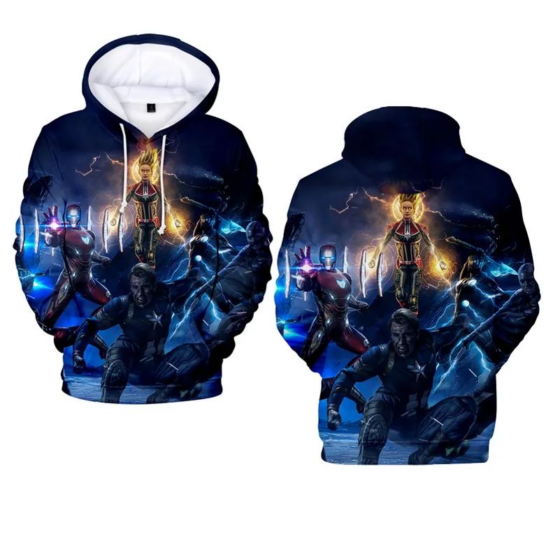 Marvel The avengers endgame 4 Endgame Quantum Realm Cosplay Costume Hoodies Men The Avengers End Game Sweatshirt men autumn tops