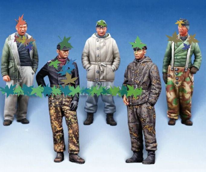 

Unassambled 1/72 ancient man include 5 stand winter Resin figure miniature model kits Unpainted
