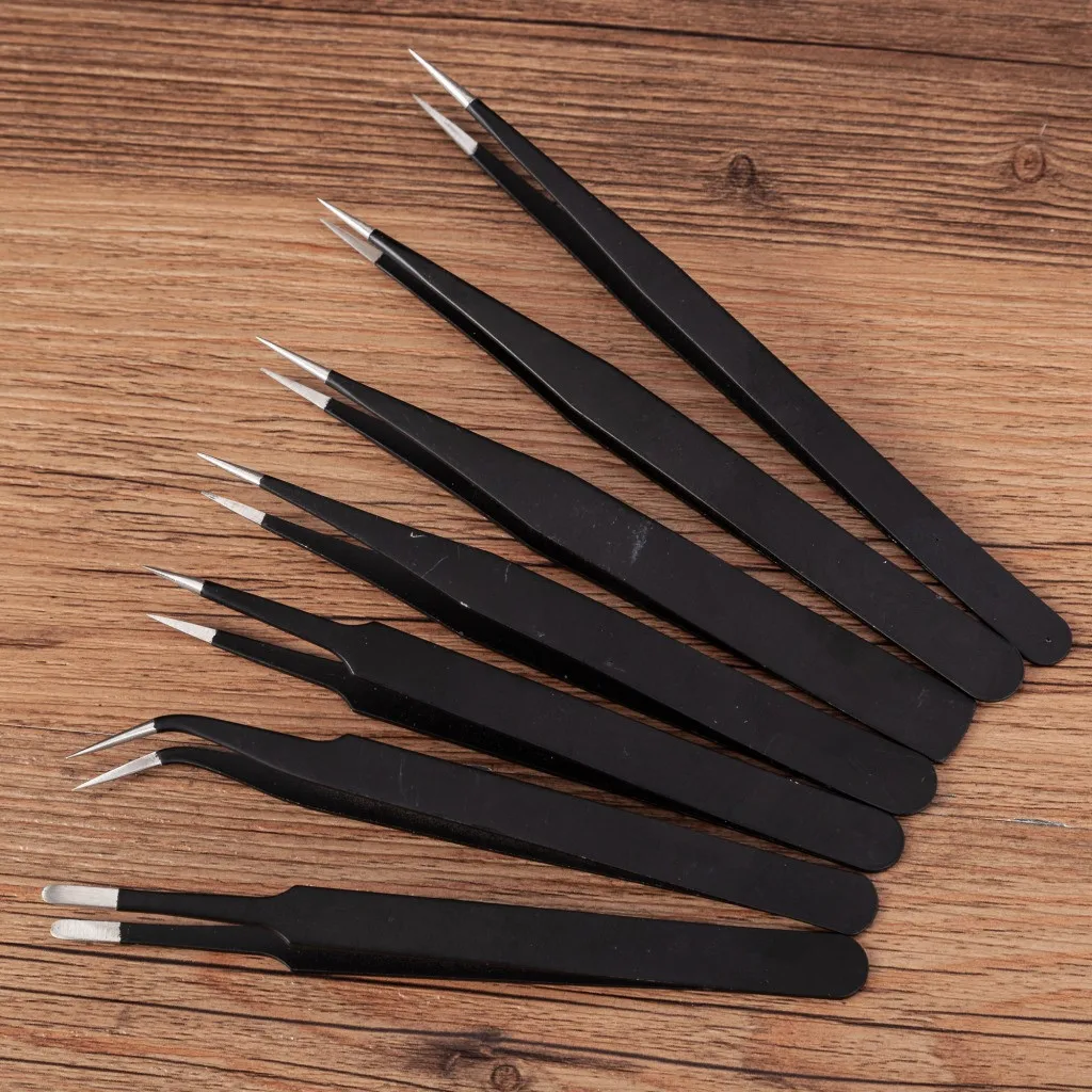 

Stainless Steel Tweezers Mobile Phone IC Chips Motherboard Repair Tweezers DIY Repair Tool For iPhone iPad Logic Board