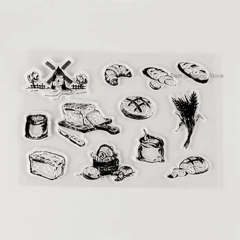 

old fashioned homemade bread stamps clear transparent stamps scrapbooking