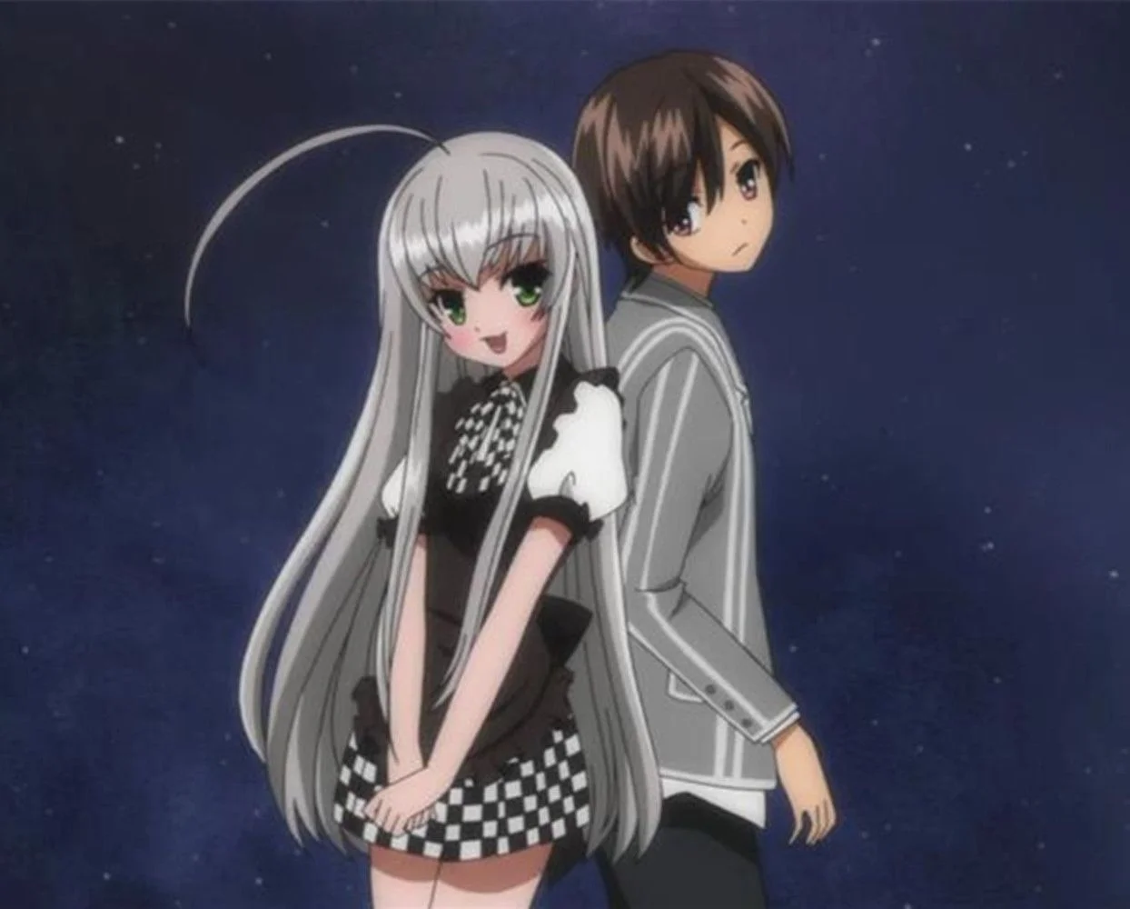 Костюм горничной из аниме Haiyore! Черно белая юбка Nyaruko san платье в сетку костюмы для