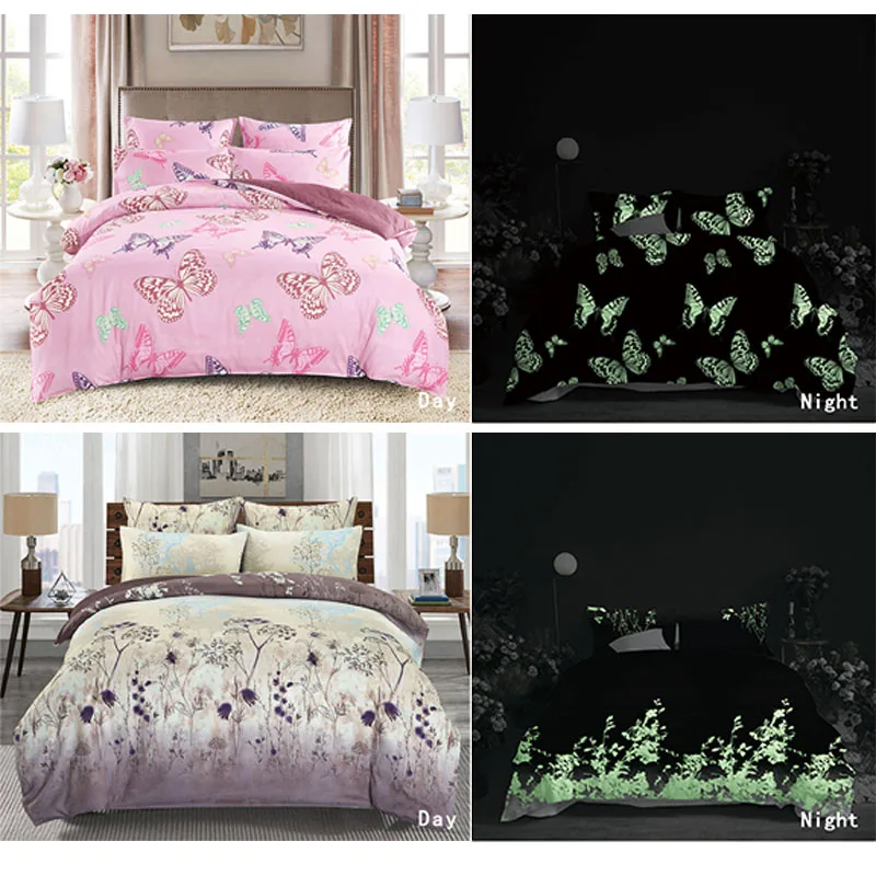  Alanna queen bedding set Luminous comforter euro pastel sheets bed sheet king size double bedspread