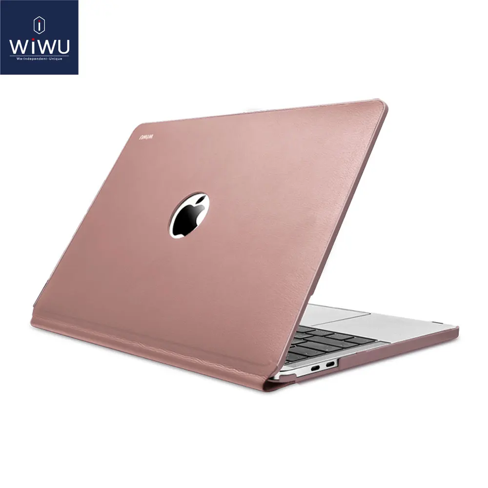 WIWU чехол для ноутбука MacBook Pro 13 A2159 Водонепроницаемый Жесткий Чехол из искусственной кожи для MacBook Pro 13 дюймов A1706 A1708 - Цвет: Model  A    Pink