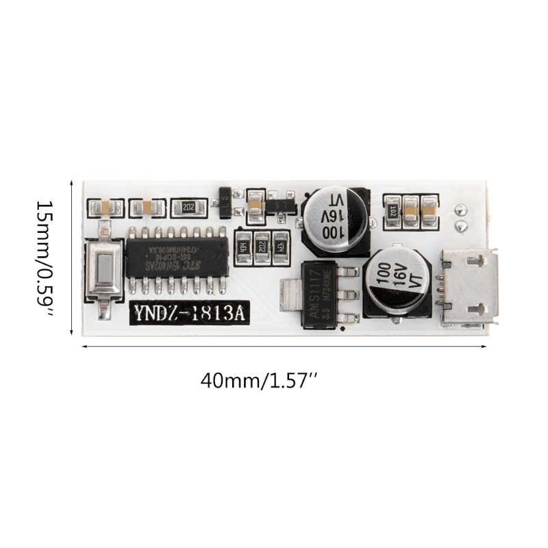 USB мини музыкальный спектральный светильник 2x13 светодиодный голосовой контроль чувствительность регулировка