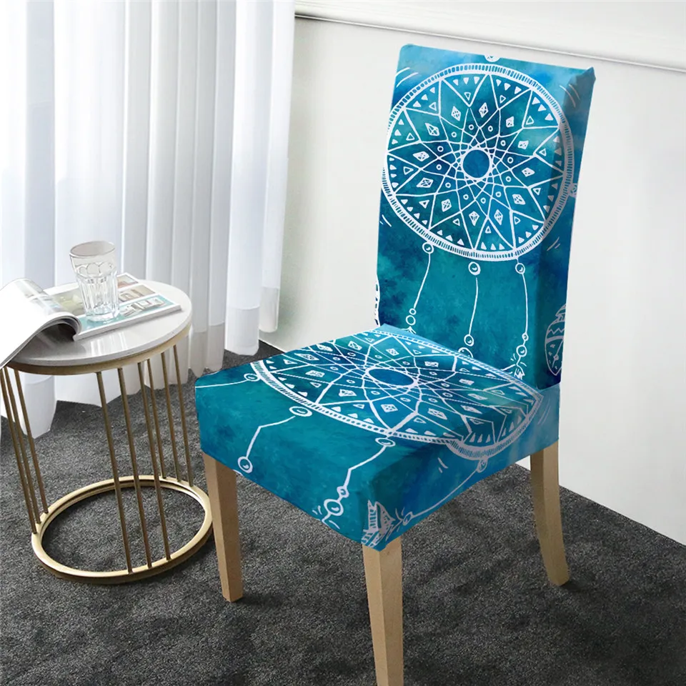 BeddingOutlet المائية غطاء ل كرسي زاك دنة تمتد المطبخ الغلاف الأزرق الأرجواني الوردي الحديثة مقعد حالة الطعام