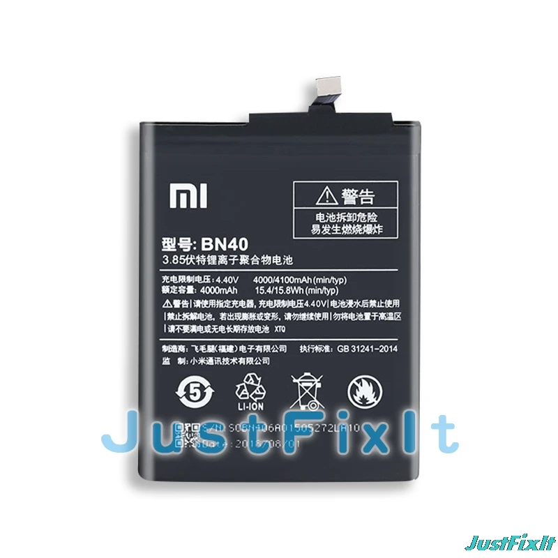 Оригинальный сменный аккумулятор для Xiaomi Redmi BN40 4 Pro Prime 3G ram 32G rom Edition Redrice Hongmi