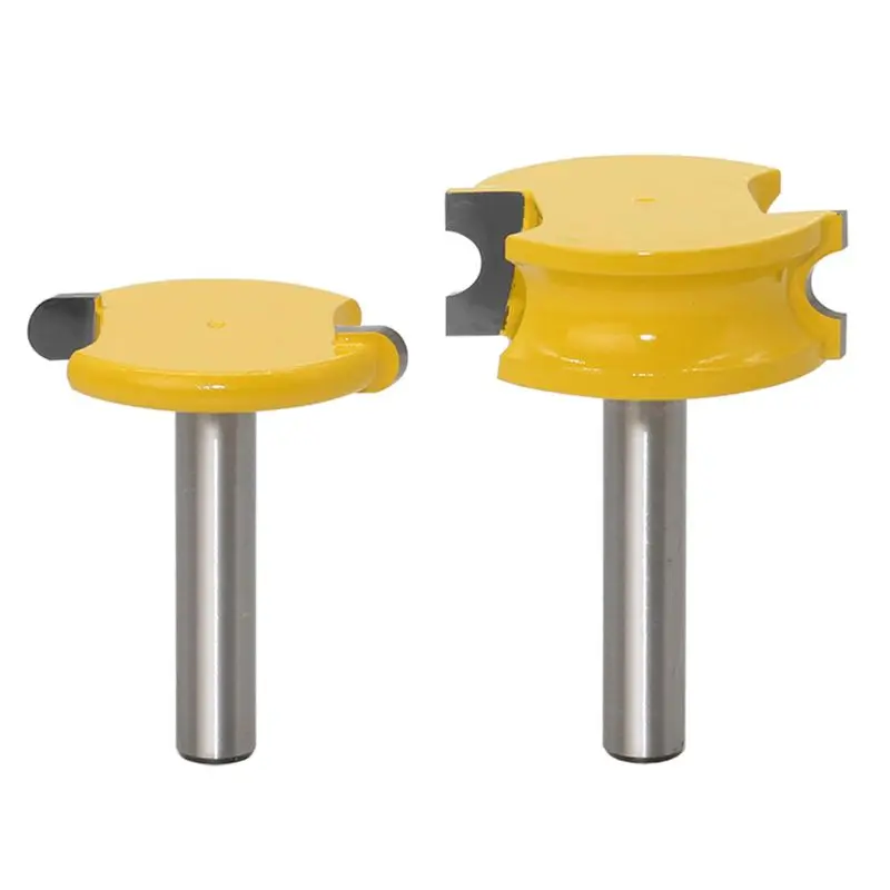 

2Pcs/Set 8MM Shank Canoe Flute and Bead Router Bit Set Woodworking Tungsten Cobalt Alloy Wood Tenon Milling Cutter Bits Tools