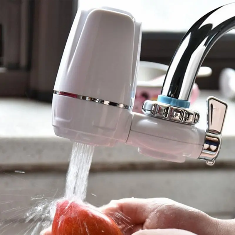 

1/2"-Thread Tap Water Purifier Faucet Filter Washable Ceramic Percolator Rust Bacteria Removal Stainer Replacements For Kitchen