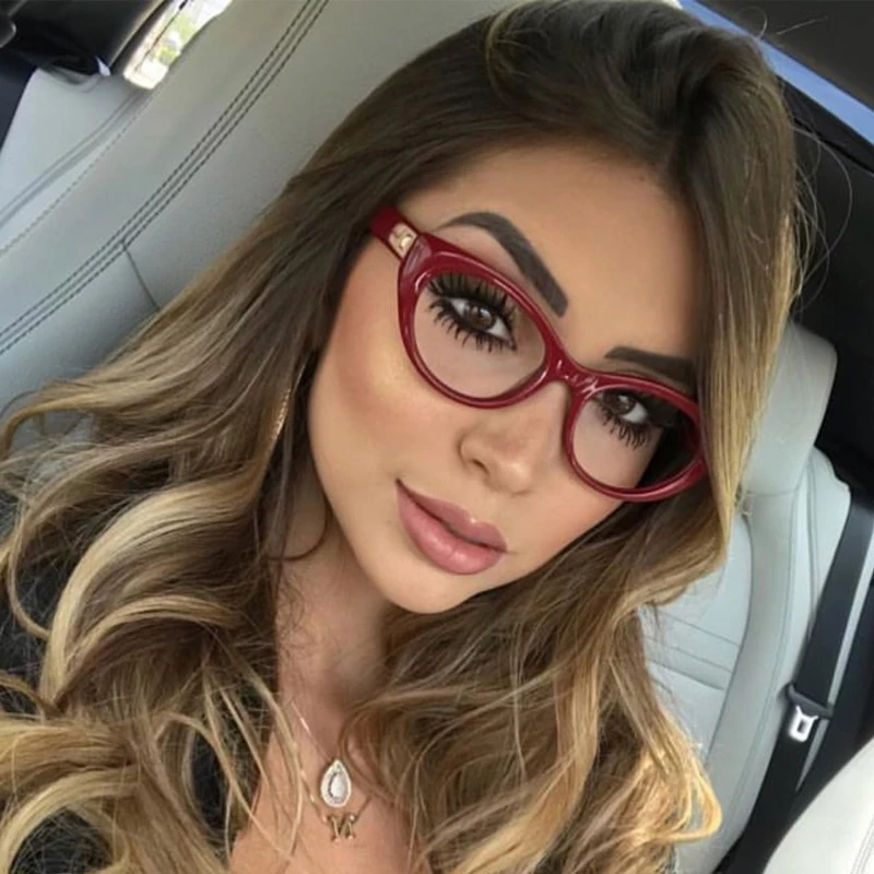 

2019 new year gift ladies cat eye glasses men women fashion optical frames eyewear CY223