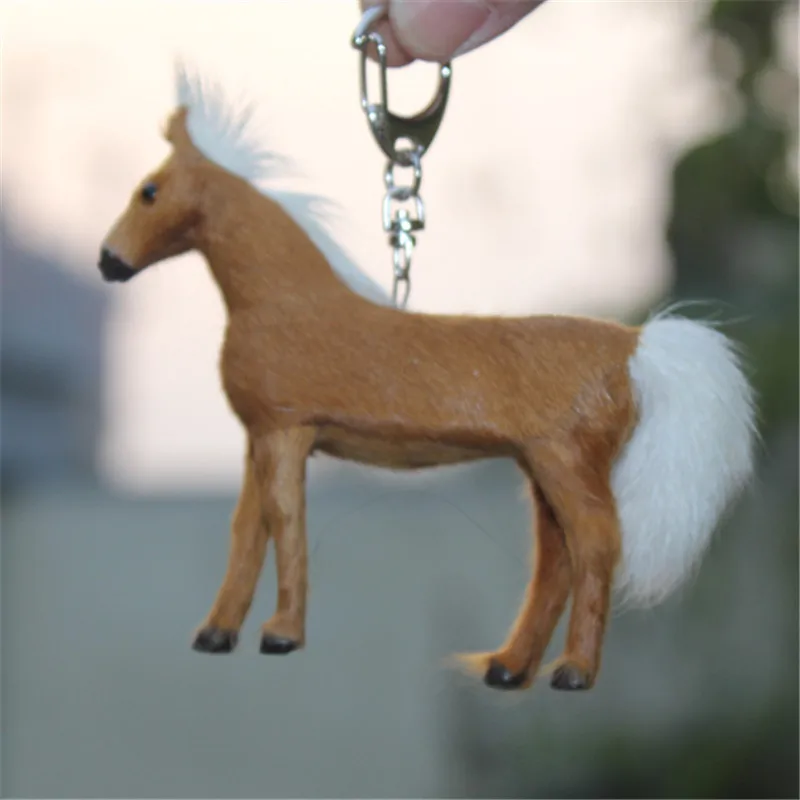plush horse keyring