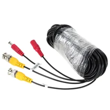 65ft 20 м BNC видео кабель питания сиамский 20 м CCTV кабель для камера видеонаблюдения система Комплект CCTV аксессуары
