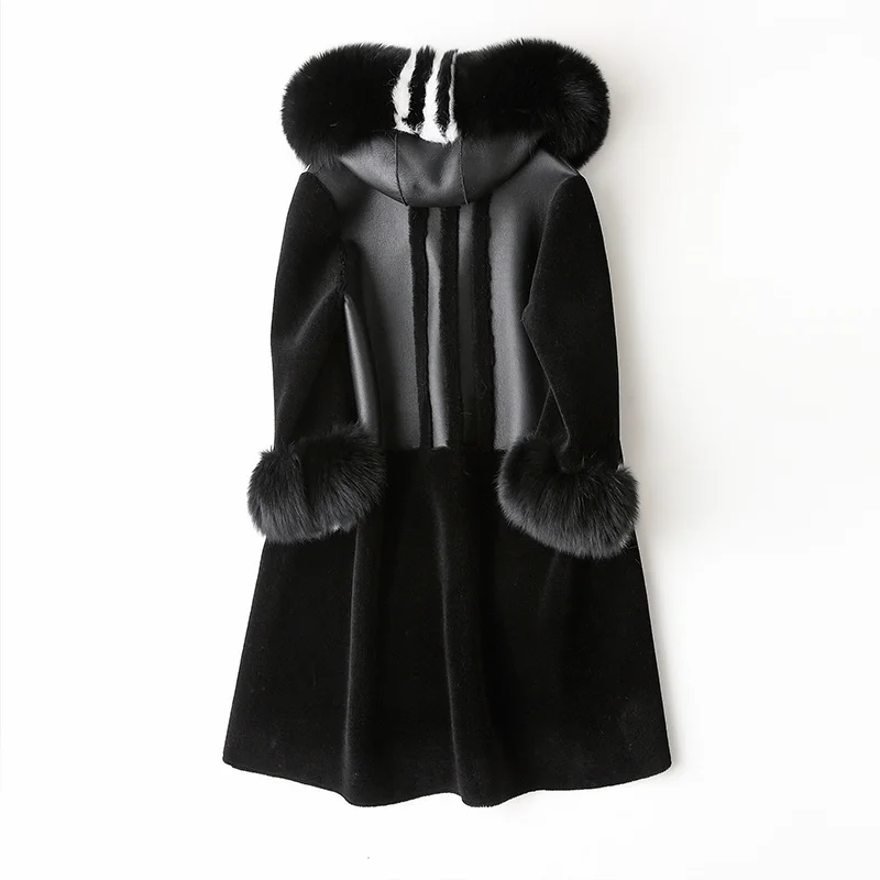 Mouton Coat female jacket women's jacket fur coat wool coat Women's winter jackets real fur women's fur coats winter Mouton Coat female jacket women's jacket fur coat wool coat Women's winter jackets real fur women's fur coats winter
