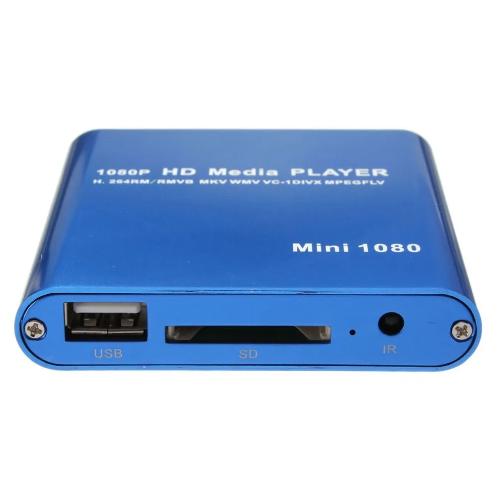 

High Quality 90-230V Mini USB SD MMC HD 1080P MKV AV Port HDMI Video Audio Digital Multi Media Player Supports SD Card