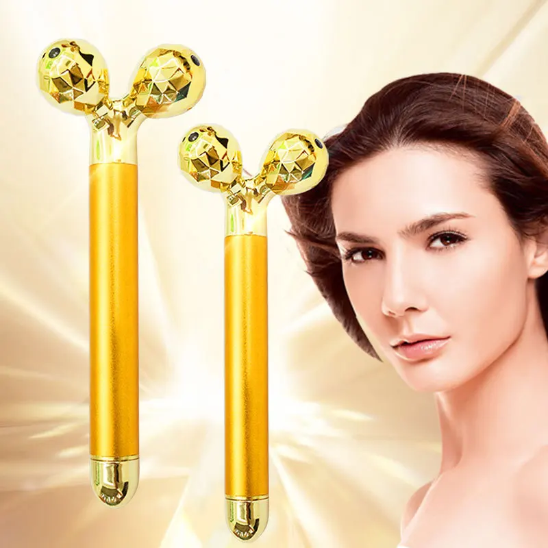 24k Gold Facial Slimming Face Lifting Vabrator Electric Vibration