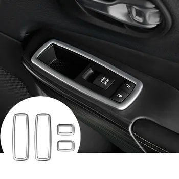 

ABS Chrome Car Door Armrest Window Switch Trim Cover For Dodge Journey 2013-2015