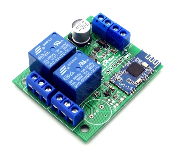 Smart Bluetooth Switch Controller 2 Relay 10A LED Dimmer Control by Android iPhone APP Mobile Phone