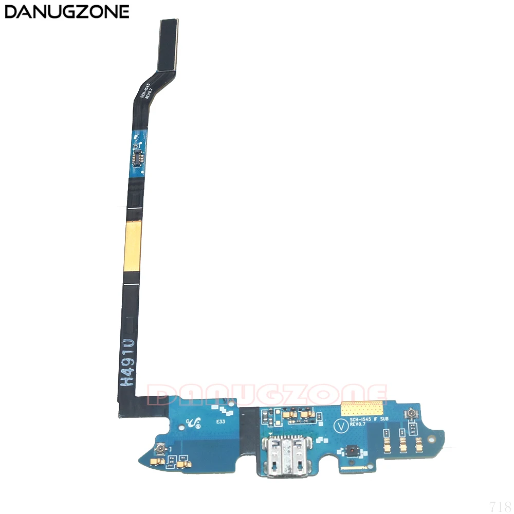 Разъем USB для зарядки док станции гибкий кабель с микрофоном Samsung Galaxy S4 i545 SCH