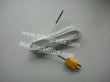1M K Fiberglass thermocouple with Miniature thermocouple connector fast delivery TM902C and TES1310 1M K Fiberglass thermocouple with Miniature thermocouple connector fast delivery TM902C and TES1310