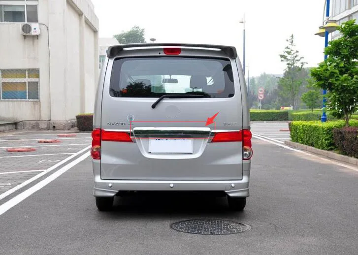 

Car ABS Electroplating Stern door decorative strip trunk plate trim hoods Fit For Nissan NV200