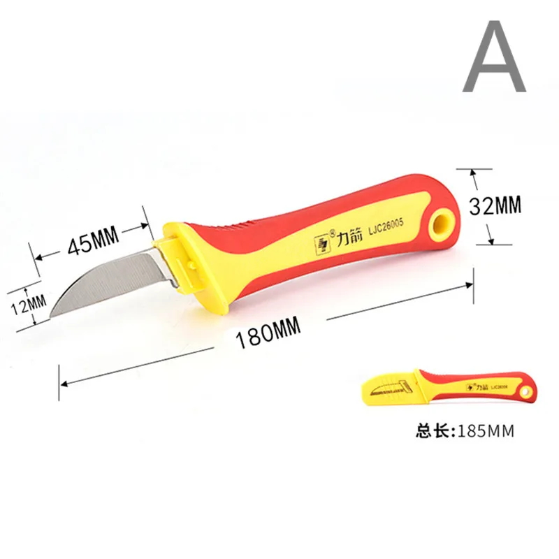LIJIAN Cable Wire Stripper Knife Electrician Knife Stripping Hook Fixed Blade For Electrician Hand Tools Safety work Knives LIJIAN Cable Wire Stripper Knife Electrician Knife Stripping Hook Fixed Blade For Electrician Hand Tools Safety work Knives