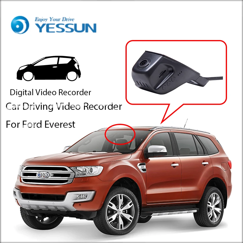 Автомобильный видеорегистратор YESSUN цифровой для Ford Everest не реверсивная