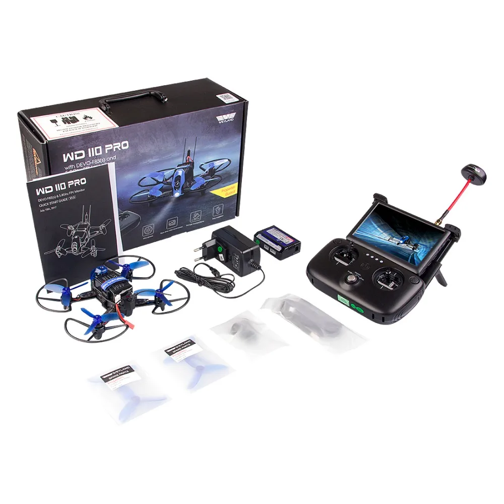 

Weyland Rodeo 110 PRO RC Drone FPV Quadcopter With Camera HD Real-time Transmission 5.8G 8CH VTX OSD Drone remote Helicopter