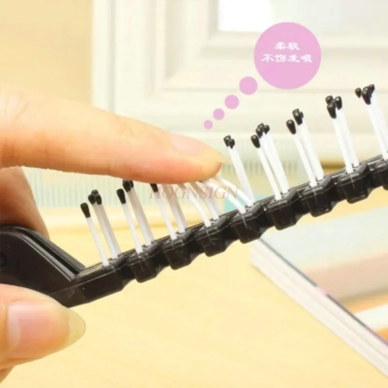 Traveling Portable Massage Head Straight Comb Folding Dual Use Combs Makeup Curly Hair Dual-use Soft Hairbrush Hairdressing Sale велопокрышка maxxis rambler 700x40c gravel folding dual compound etb00195800