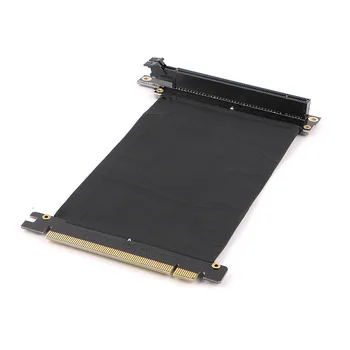 PCI Express PCI-e 3.0 16x Flexible Cable Card Extension Port Adapter High Speed Riser Card Graphics Cards Connector Cable L type quadro nvs440 256mb pci e16x graphics card four screen professional graphics processing graphics card
