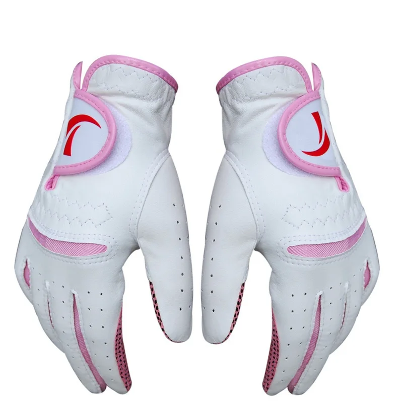 1 Pair Professional Golf Gloves For Women Breathable Anti Skid Left Right Hand Gloves Sweat Absorption Golf Accessories D0632 1 Pair Professional Golf Gloves For Women Breathable Anti Skid Left Right Hand Gloves Sweat Absorption Golf Accessories D0632