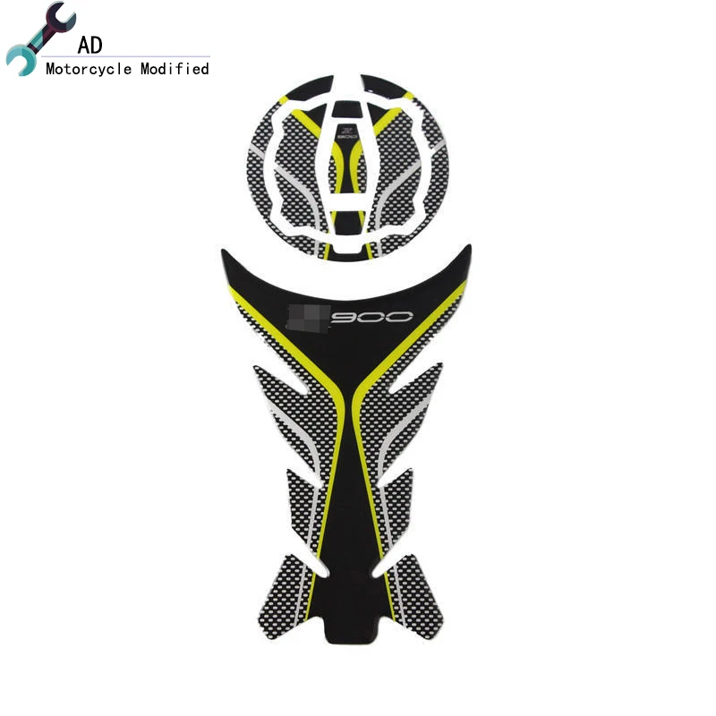 

Motorcycle Accessories 3D Real Tank Pad Gas for Kawasaki Z900 2017 Z 900 17 Grip Fuel Sticker Moto Decal Emblem Protector