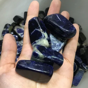 

Natural Blue Sodalite Polished gemstone Crystal tumbled stones