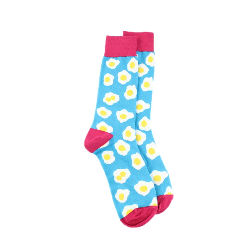 [COSPLACOOL] Мужские красивые носки в стиле Харадзюку; Новинка для свадьбы; креативные носки Sokken; Разноцветные забавные носки с яйцом; унисекс; подарок для мужчин - Цвет: 13