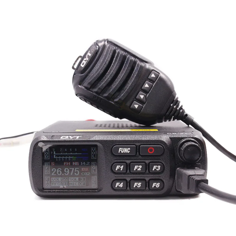 QYT CB-27 CB радио 26,965-27,405 МГц AM/FM 12/24V 4 Вт ЖК-дисплей Экран shortware Citizen Band мульти-нормы Мобильная радиостанция CB CB27