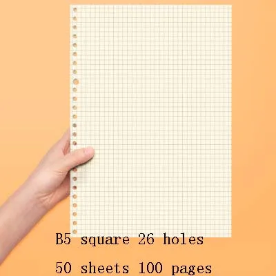 A5 B5 книга со спиралью катушки Тетрадь To-Do с подкладкой в горошек свободная миллиметровая бумага Журнал Дневник для школьных принадлежностей для самостоятельной сборки - Цвет: B5 square