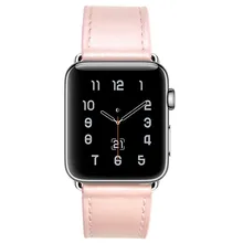 Ремешок для apple watch series 3 2 1 ремешок для iwatch пояса высокого качества из натуральной кожи петли 38 42 мм