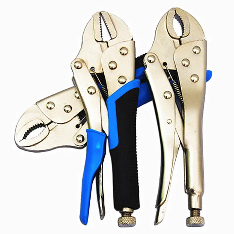 RIWEI Combination Pliers 10" Curved Jaw Pliers/ 7" Curved Jaw Pliers