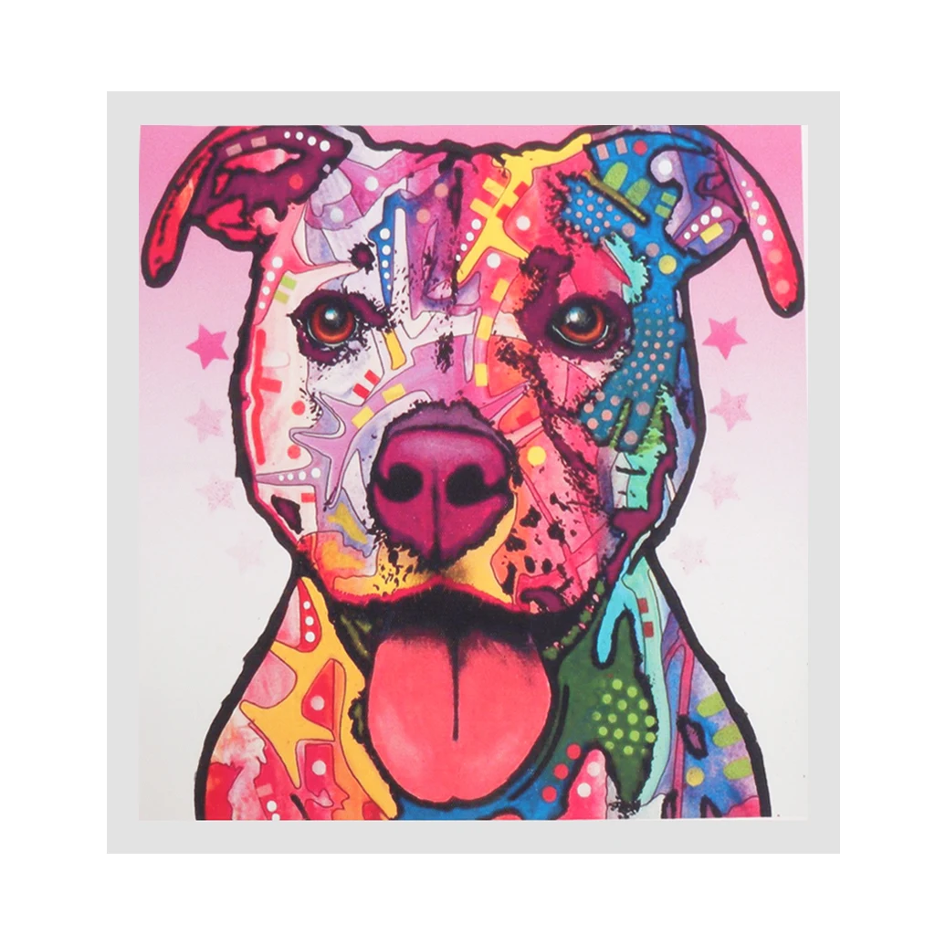 

Dog Animal Canvas Oil Painting Abstract DIY Painting By Numbers Coloring Artwork Picture Wall Hanging Bedroom Decoration