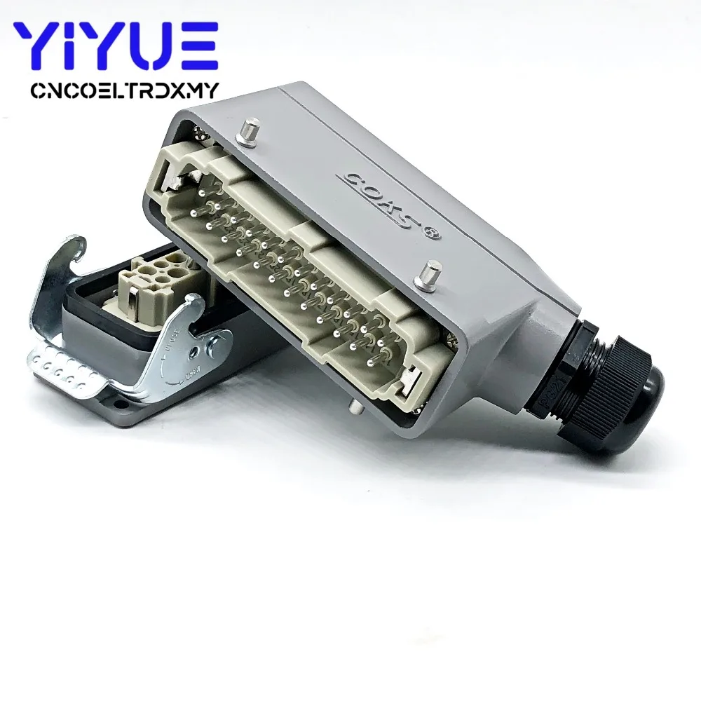 Rectangular H24B - HE - 024-1 heavy duty connectors (5)