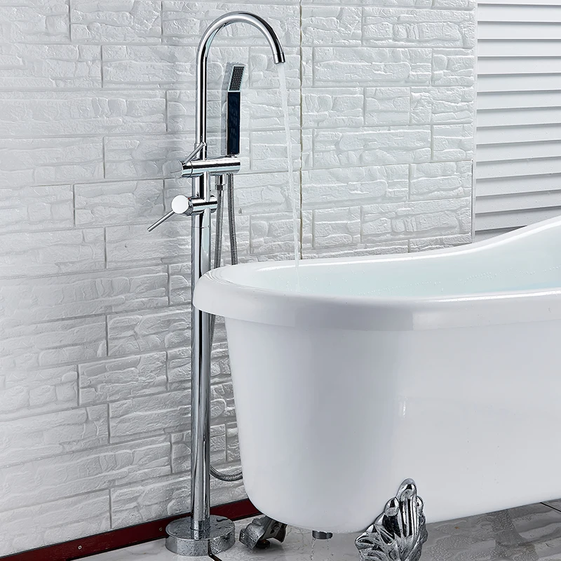 bathroom floor standing faucet