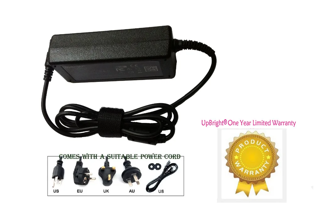 Upbright новым мировым AC/DC адаптер для GPX TDE1982 TDE1982B 1" светодиодный HD ТВ/DVD HD ТВ Комбинации Питание Шнур Зарядное устройство блок питания