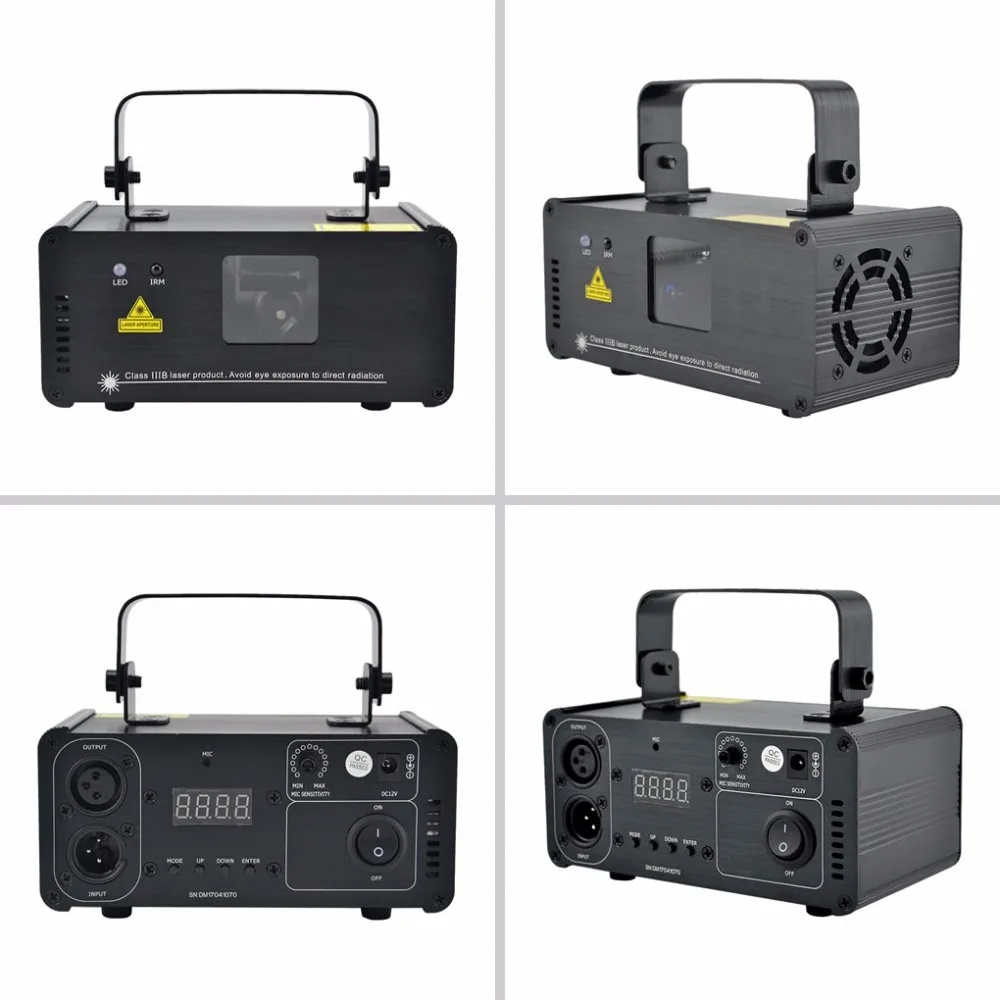 Festa de Natal Show de Varredura de Feixe Iluminação de Palco 8ch Aucd Mini ir Remote Dmx 100 mw Laser Vermelho Dpss Luzes Projetor dj Discoteca Dm r100 2 Aucd mini ir remoto 8ch dmx 100